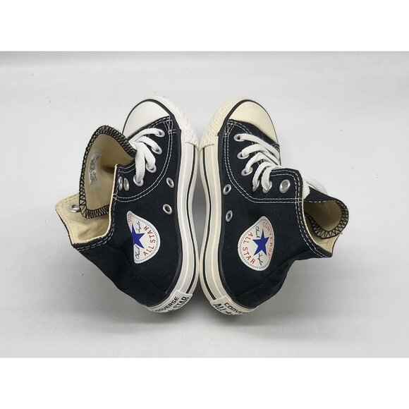 Converse Chuck Taylor All Star Shoes Youths Size 11 Black White High Top Canvas - Picture 5 of 11